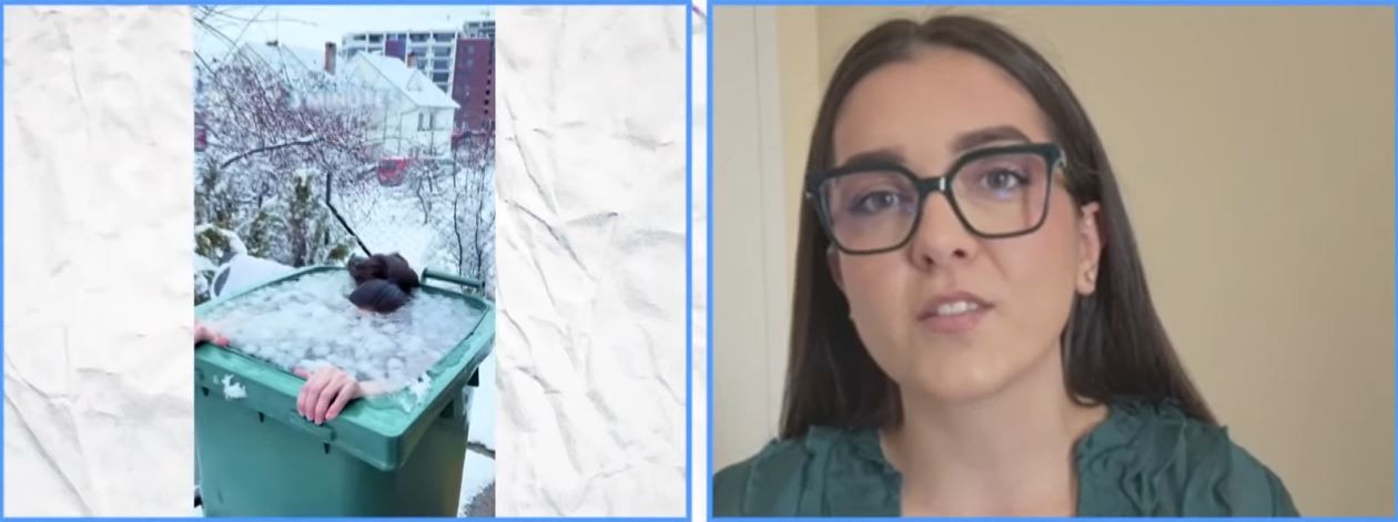 Në -33°C, shqiptarja që sfidon acarin: Zhytja ekstreme e Driada Sopit në Kazakistan