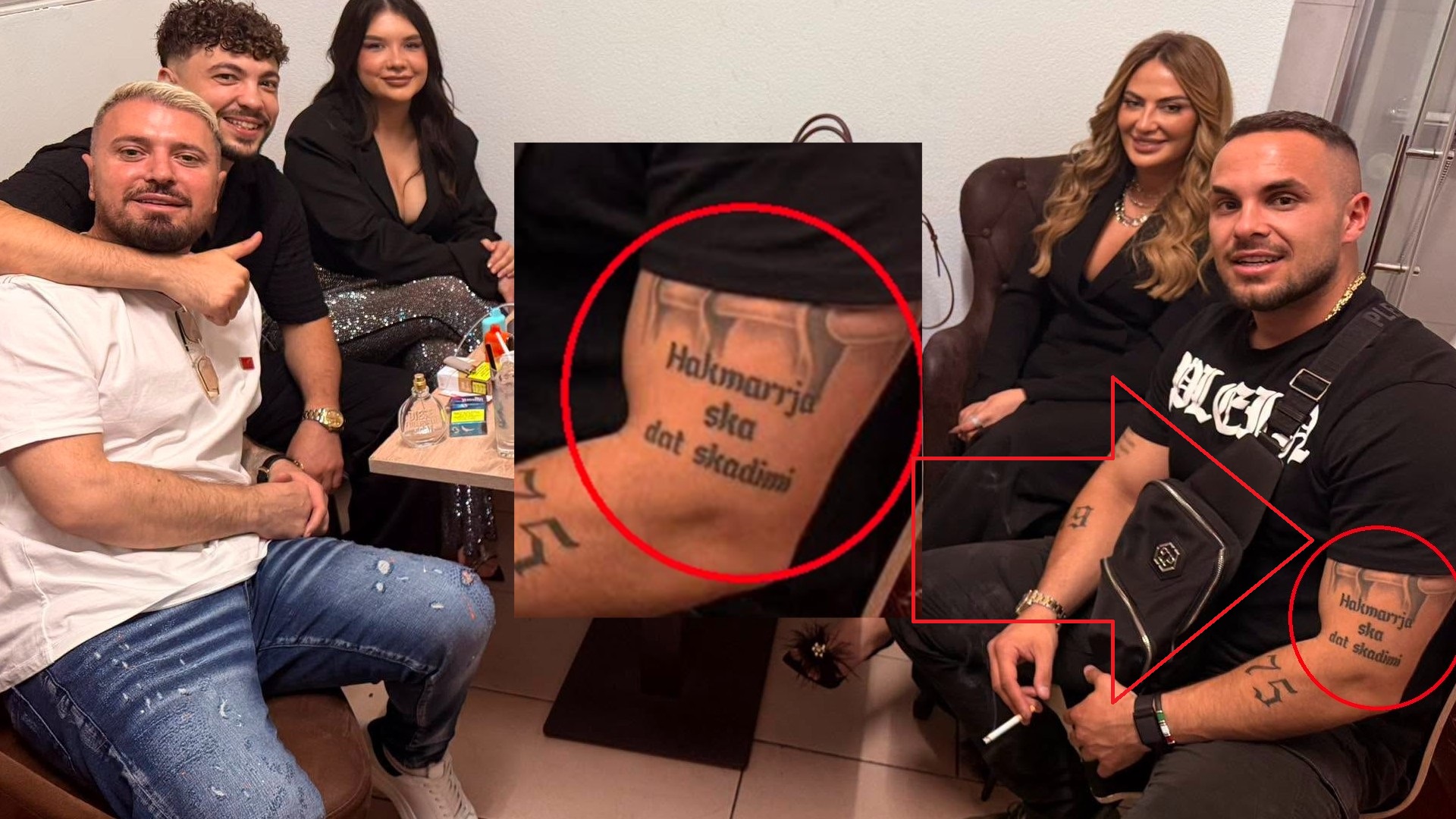 Bëhen bashkë disa banorë të “BBVK”, vëmendja te tatuazhi i Edit: ‘Hakmarrja s’ka datë skadimi’