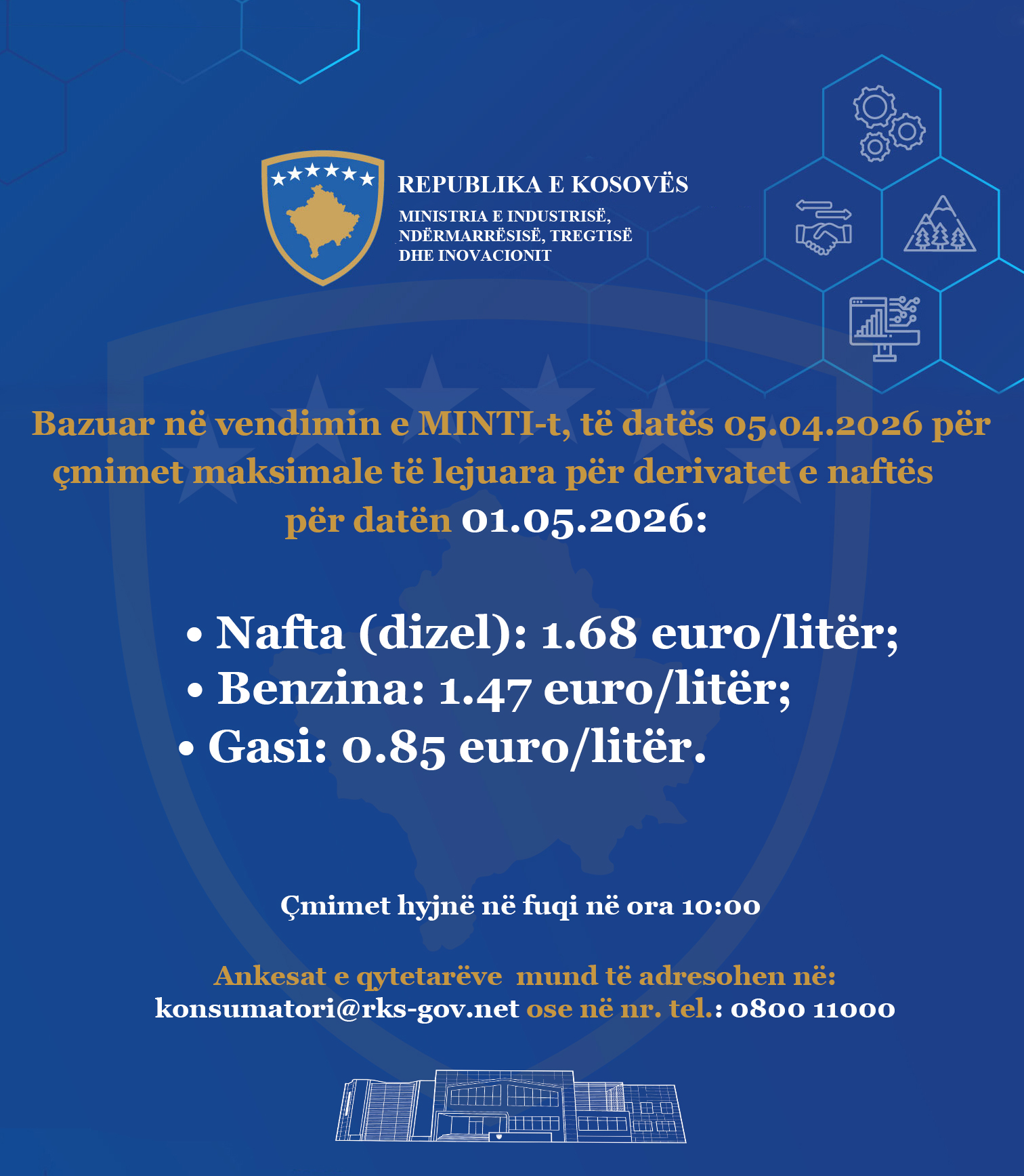 Maji nis me çmime të larta të derivateve në Kosovë