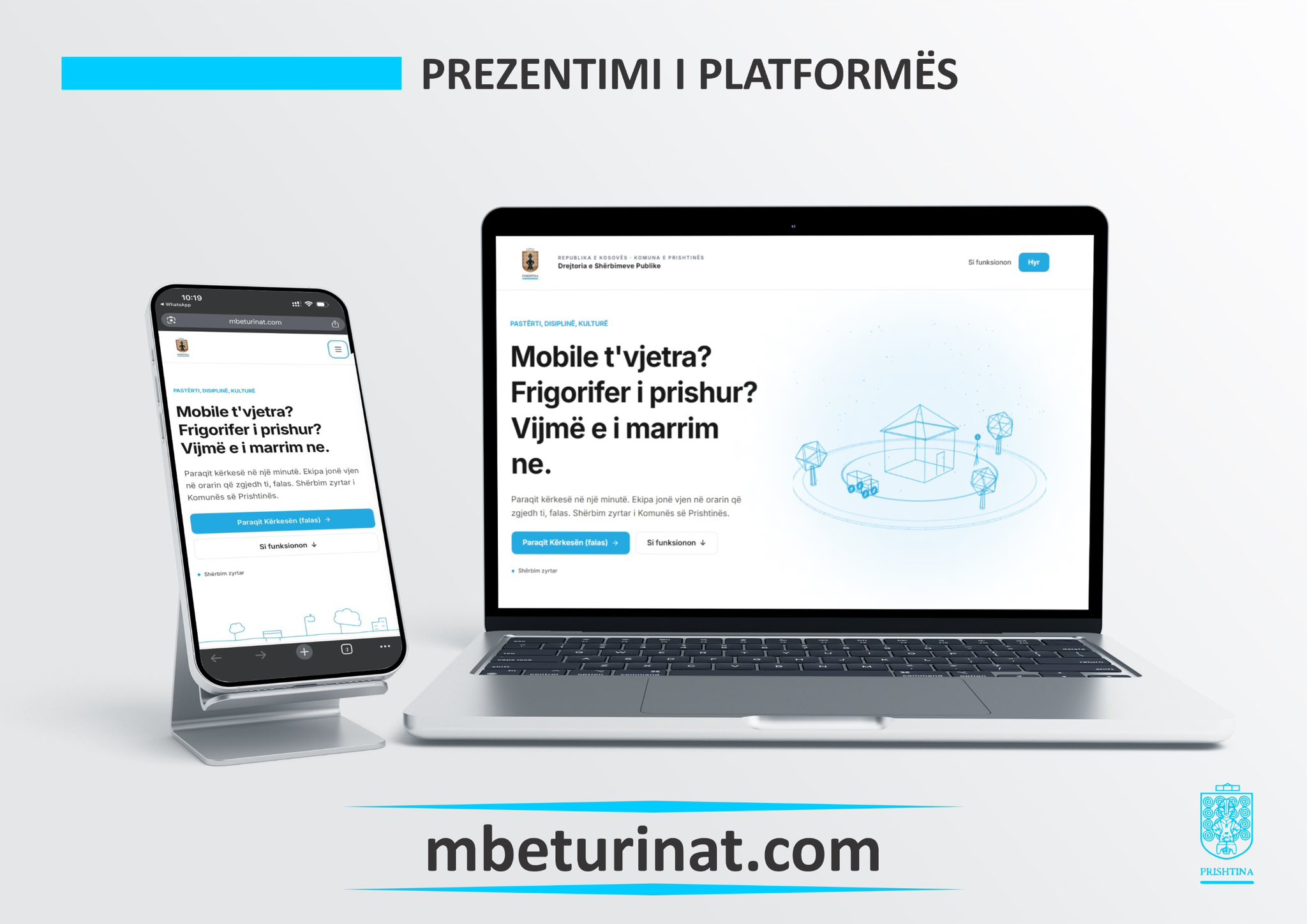 “Mbeturinat.com” – Komuna e Prishtinës me sistem të ri online për largimin e mbeturinave voluminoze